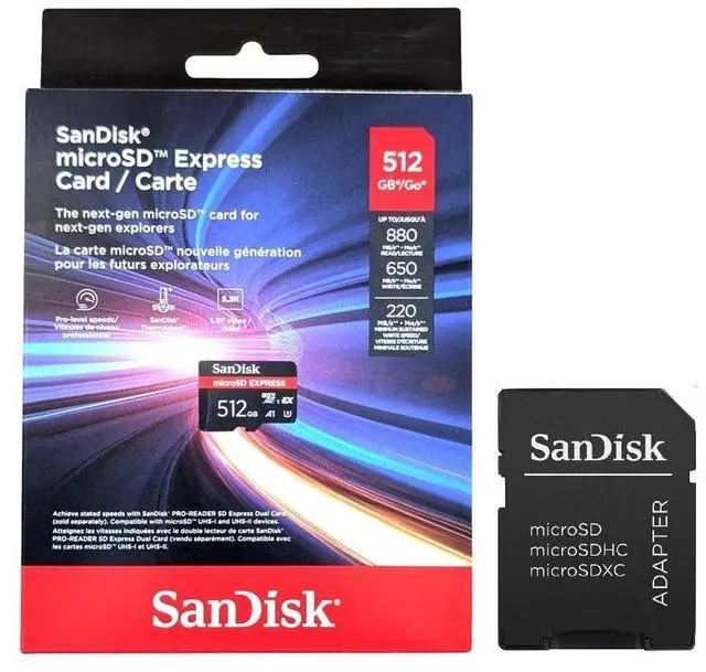 SanDisk 512GB microSD Express Card microSDXC micro SDXC 512G