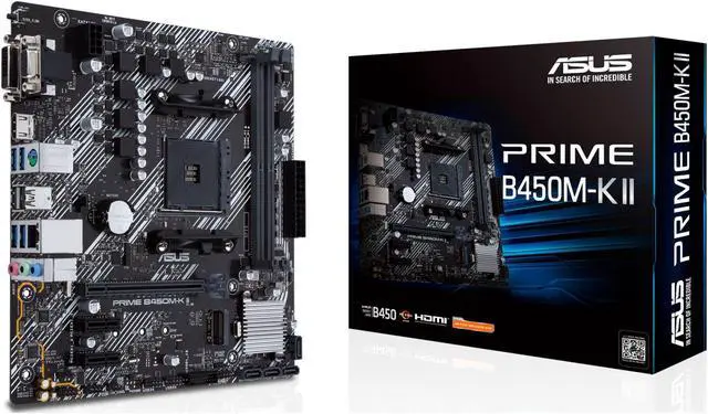ASUS PRIME B450M-K II (90MB1600-M0EAY0) AM4 Micro ATX AMD