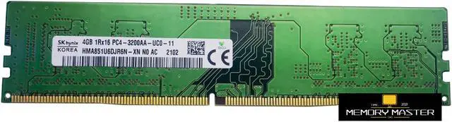 SK Hynix 4GB DDR4 3200MHz PC4-3200AA UDIMM (HMA851U6DJR6N-XN) 1.2V