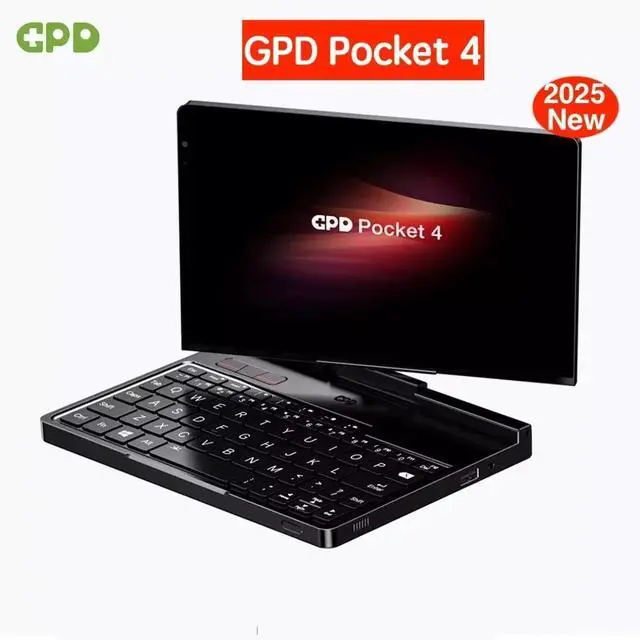 Original GPD Pocket 4 Laptop AMD Ryzen AI 9 HX 370 8.8 inch Touch