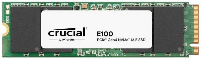 Crucial E100 1TB M.2 NVMe PCIe Gen4 Internal SSD, Up to 5,000MB/s