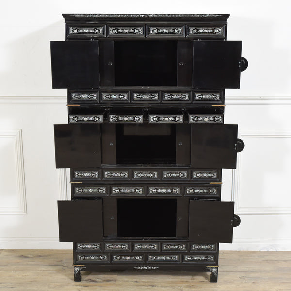 韓国製 黒塗螺鈿箪笥 #32081 – camori ヴィンテージ家具・北欧