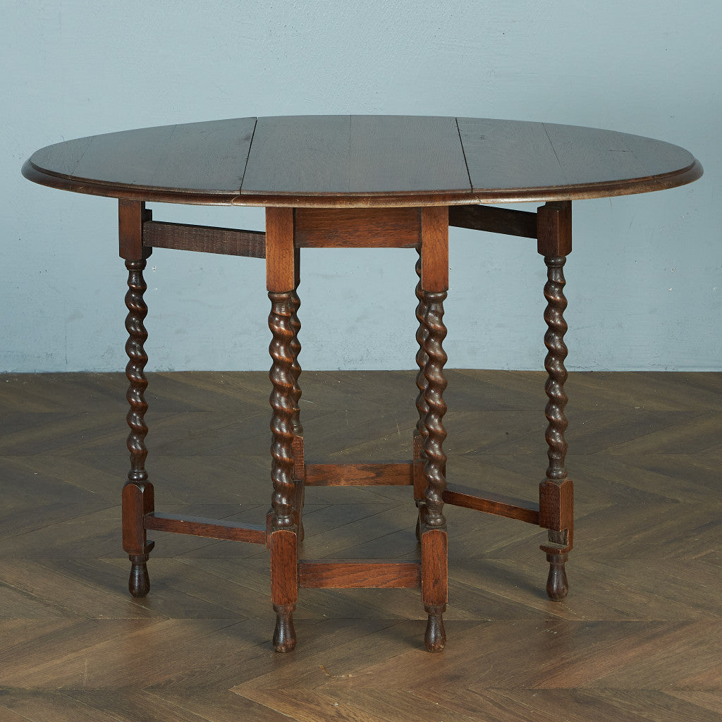 英国アンティーク ドロップリーフ ゲートレッグテーブル #80312