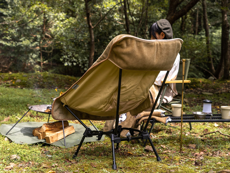 DODからチェアカバーにもなる難燃ブランケット「ギガモフモフS」登場