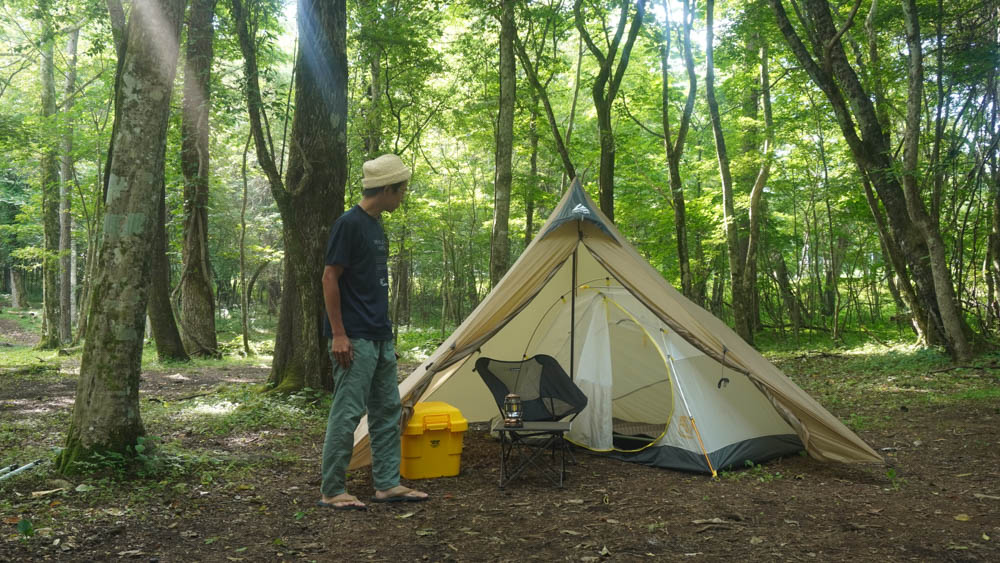 ダブルウォールの軽量テント！FeatherstoneのULオブシディアン1Pを