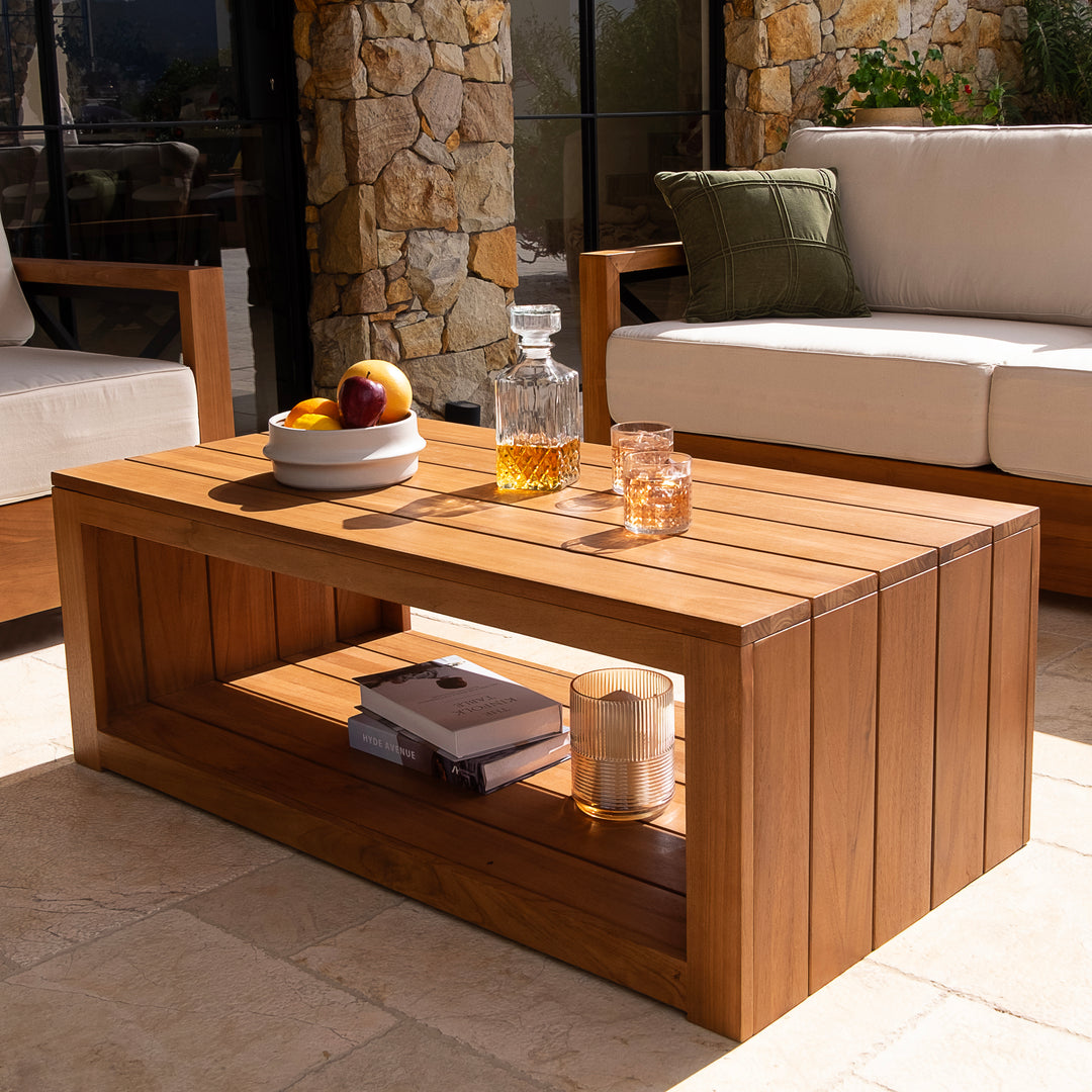 Hans Teak Wood Outdoor Coffee Table | Cambridge Casual