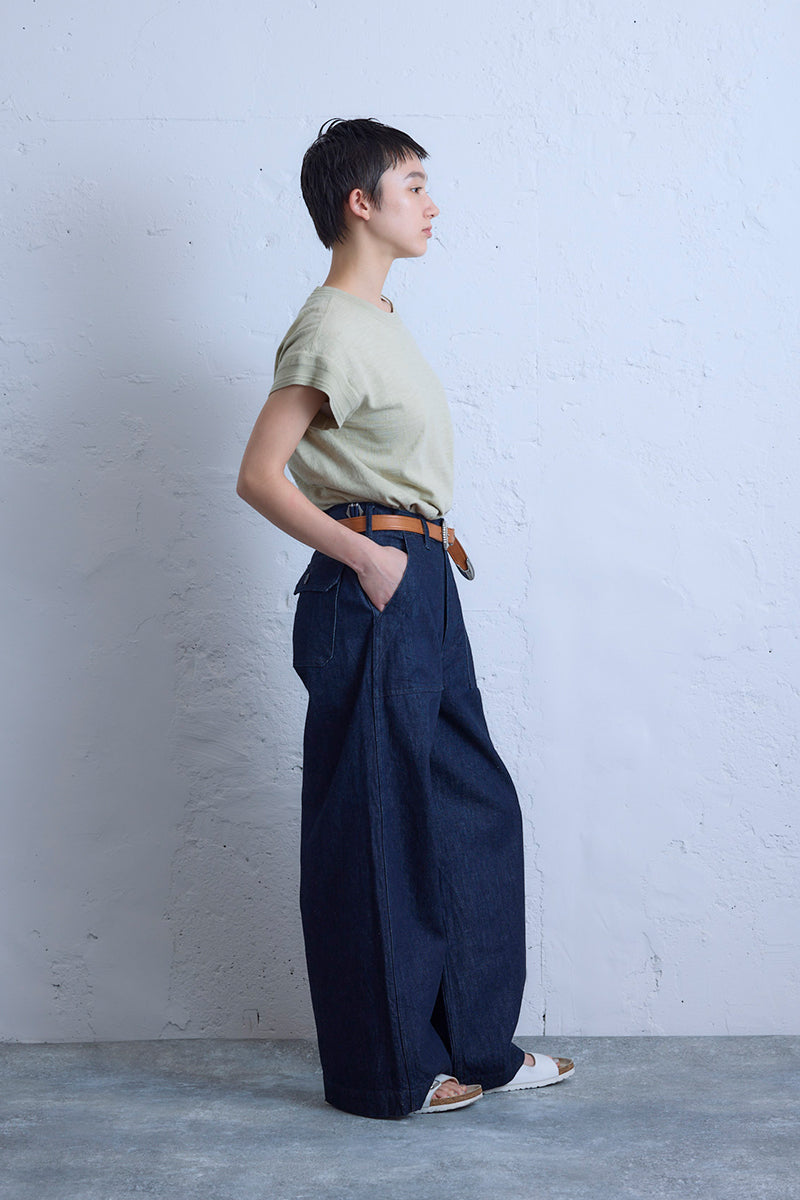 ナイジェル・ケーボン】WOMAN / ワイドベイカーパンツ - デニム / WIDE
