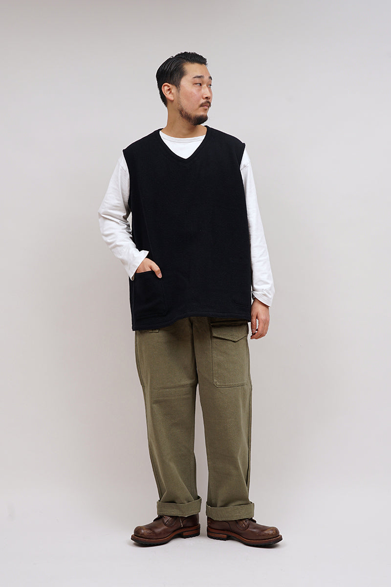 ナイジェル・ケーボン】MAN / フレンチワークショートベスト / FRENCH