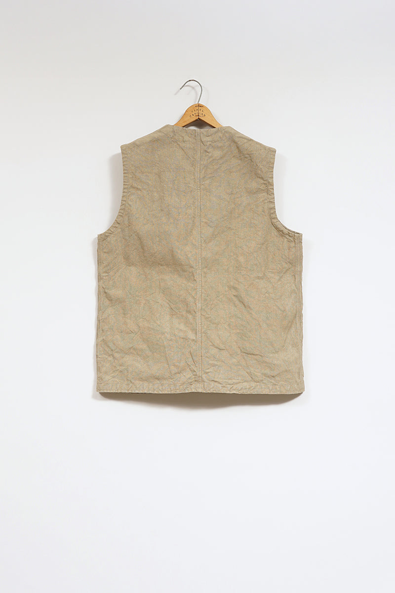 ナイジェル・ケーボン】MAN / フレンチワークベスト - ヘンプ / FRENCH