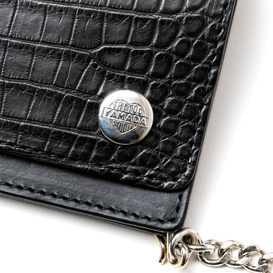 TSY CROCODILE LEATHER TRACKER WALLET – CALEE ONLINE STORE