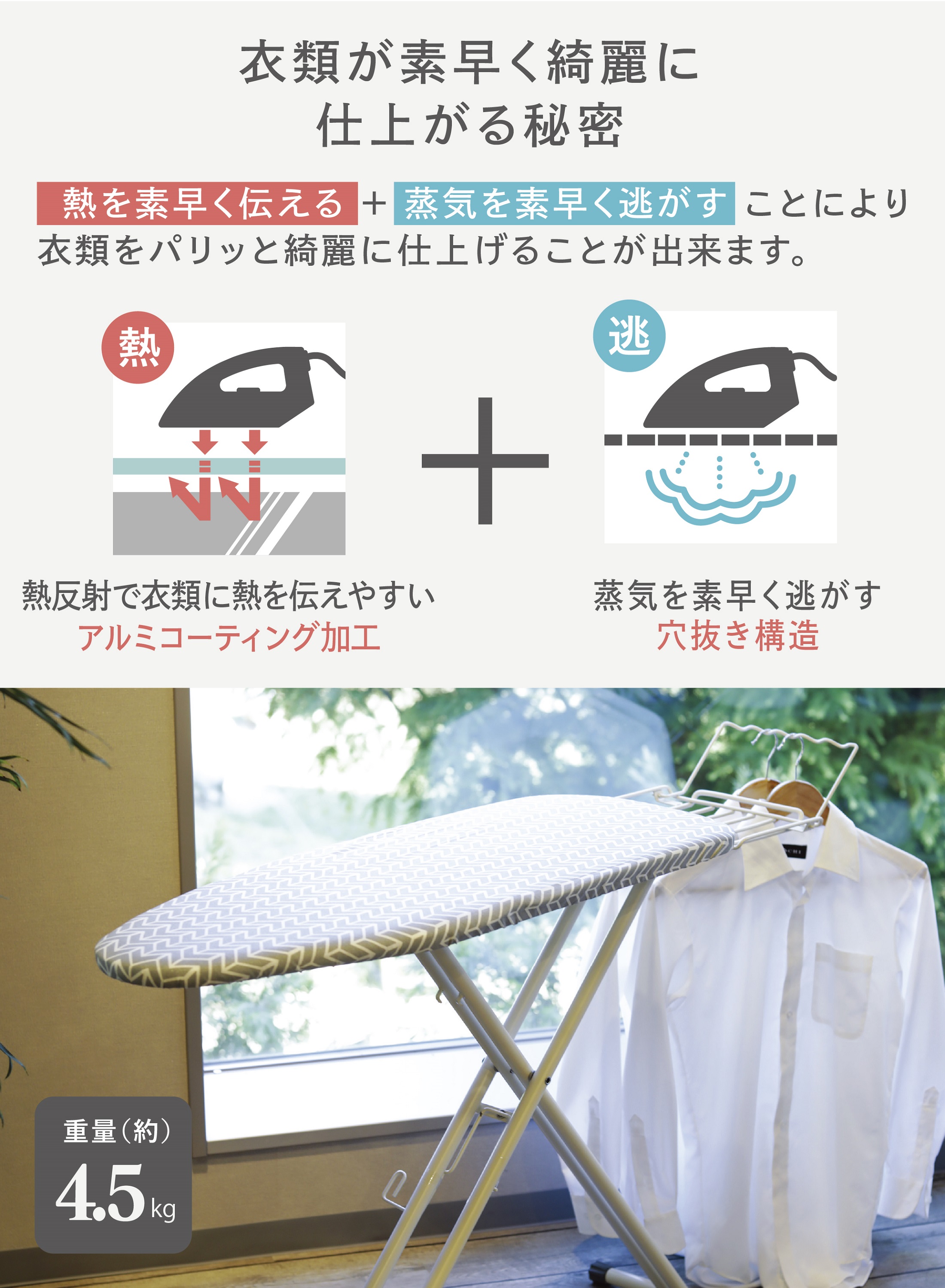 アルミコート 北欧柄スタンド式スチーム アイロン台 CI-06 – 株式会社