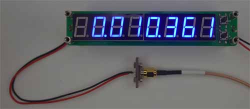 LED8桁 周波数カウンターモジュール ブルー (PLJ-8LED-R5)