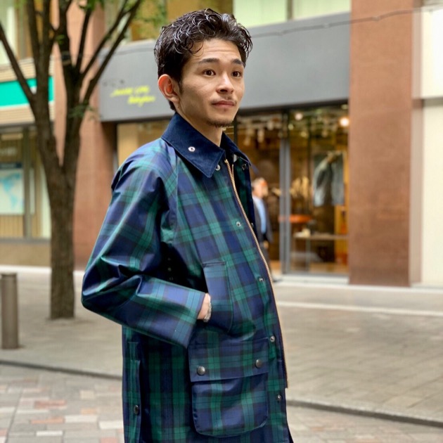 Barbour ビデイル ブラックウォッチ柄 サイズ38