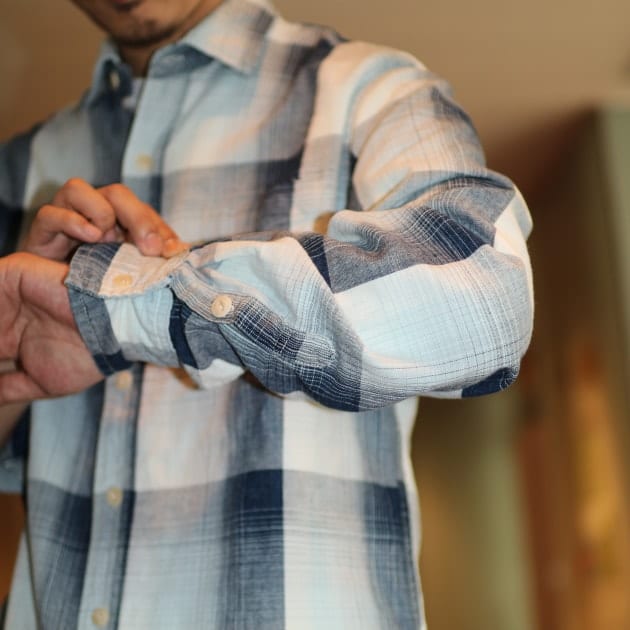 REMI RELIEF × BEAMS PLUS 〜INDIGO CHECK SHIRT〜｜BEAMS PLUS