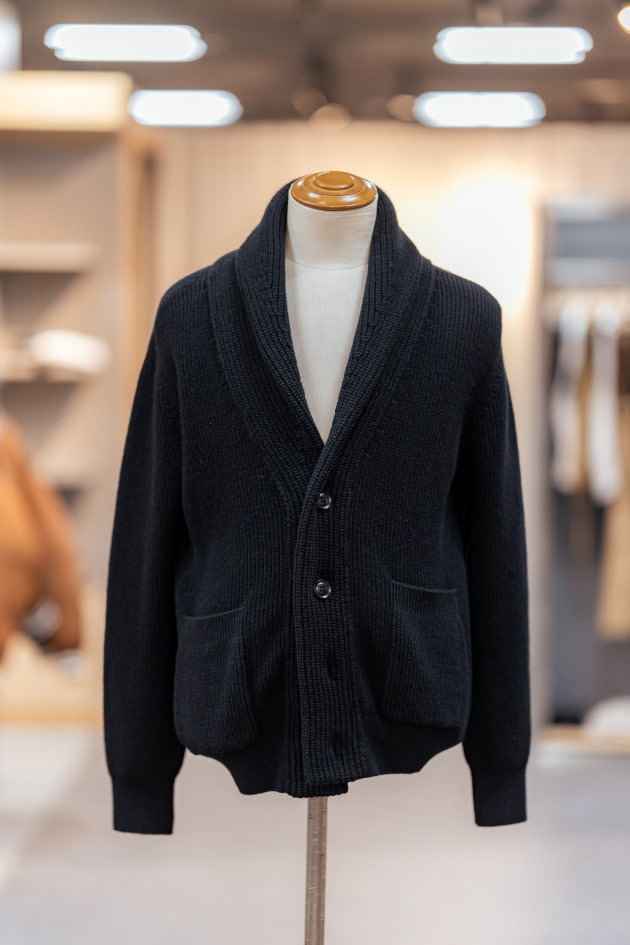 24AW先見せ＞ショールカラーニットカーディガン＜SLOANE＞｜ビームス