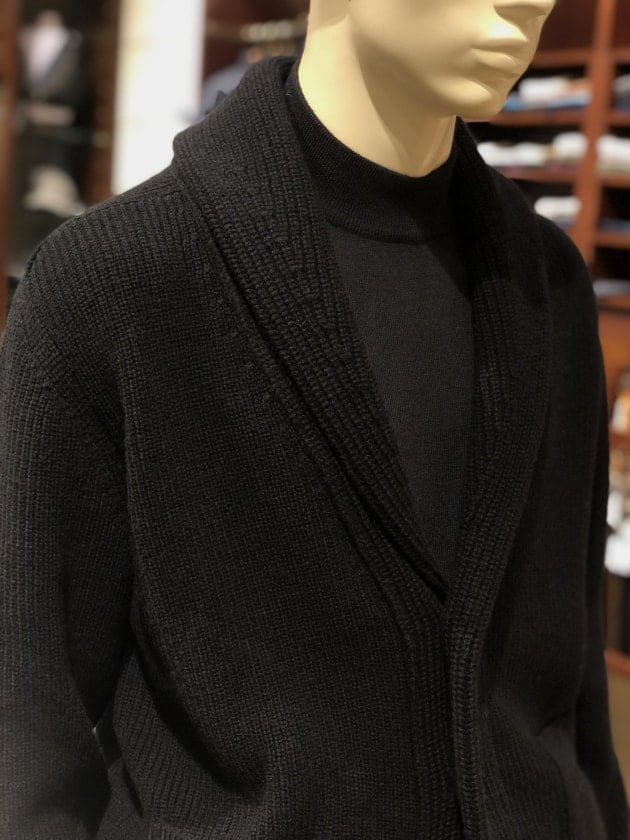 中村達也オススメ＜SLOANE＞ 別注ショールカラーカーディガン