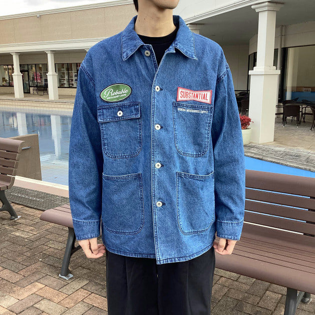 ワッペンが特徴のデニムカバーオール！｜ビームス アウトレット 那須