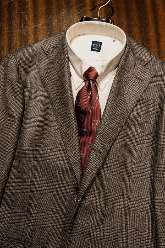 秋冬に映える、洒落たグレンチェックのスーツ＜BEAMS F＞｜ビームスF