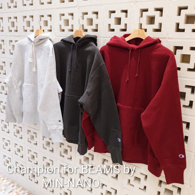 Champion for BEAMS by MIN-NANO】スウェットフーディー｜ビームス