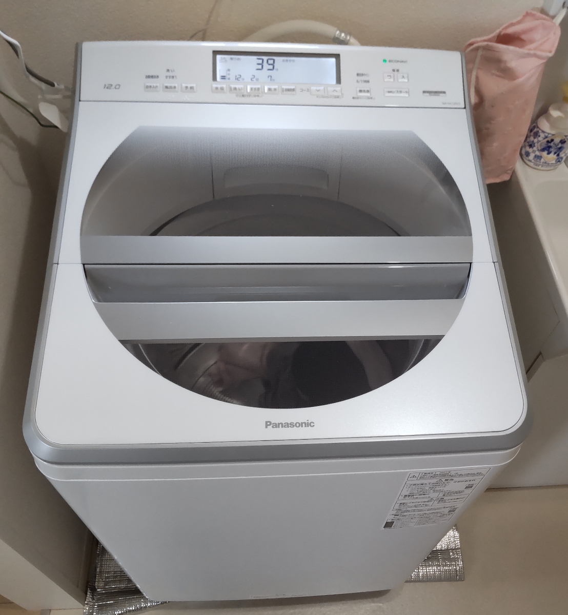 パナソニックの縦型洗濯機 NA-FA120V3 12kgを購入。東芝AW12XD9-T 12kg