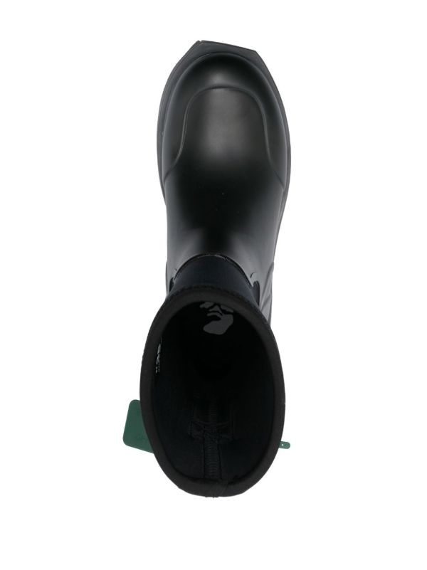 Off-White オフホワイト ラバーレインブーツ | ブラック | FARFETCH JP