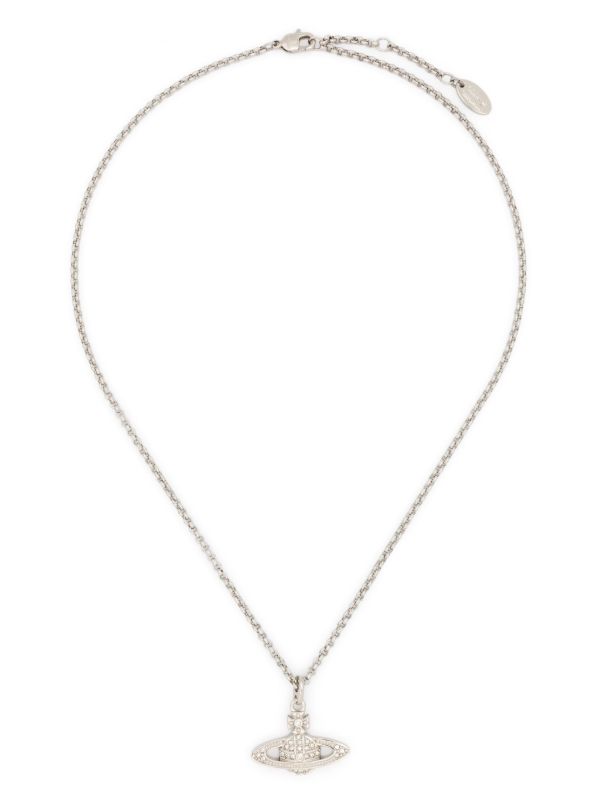 Vivienne Westwood Mini Bas Relief Pendant Necklace | Silver | FARFETCH