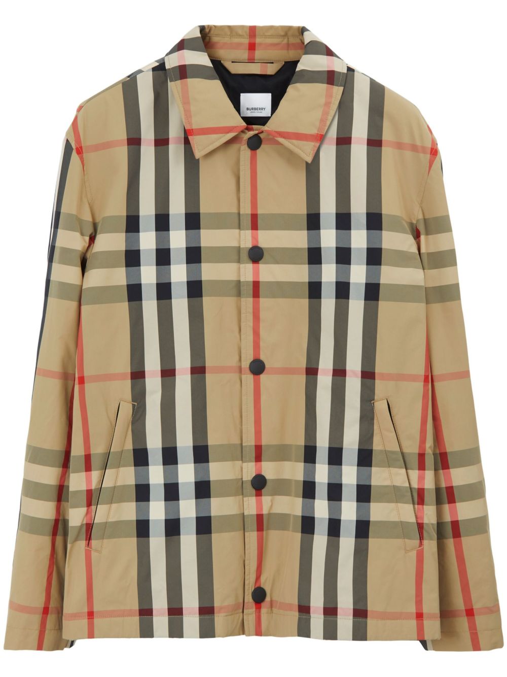 Burberry チェック シャツジャケット | ニュートラル | FARFETCH JP