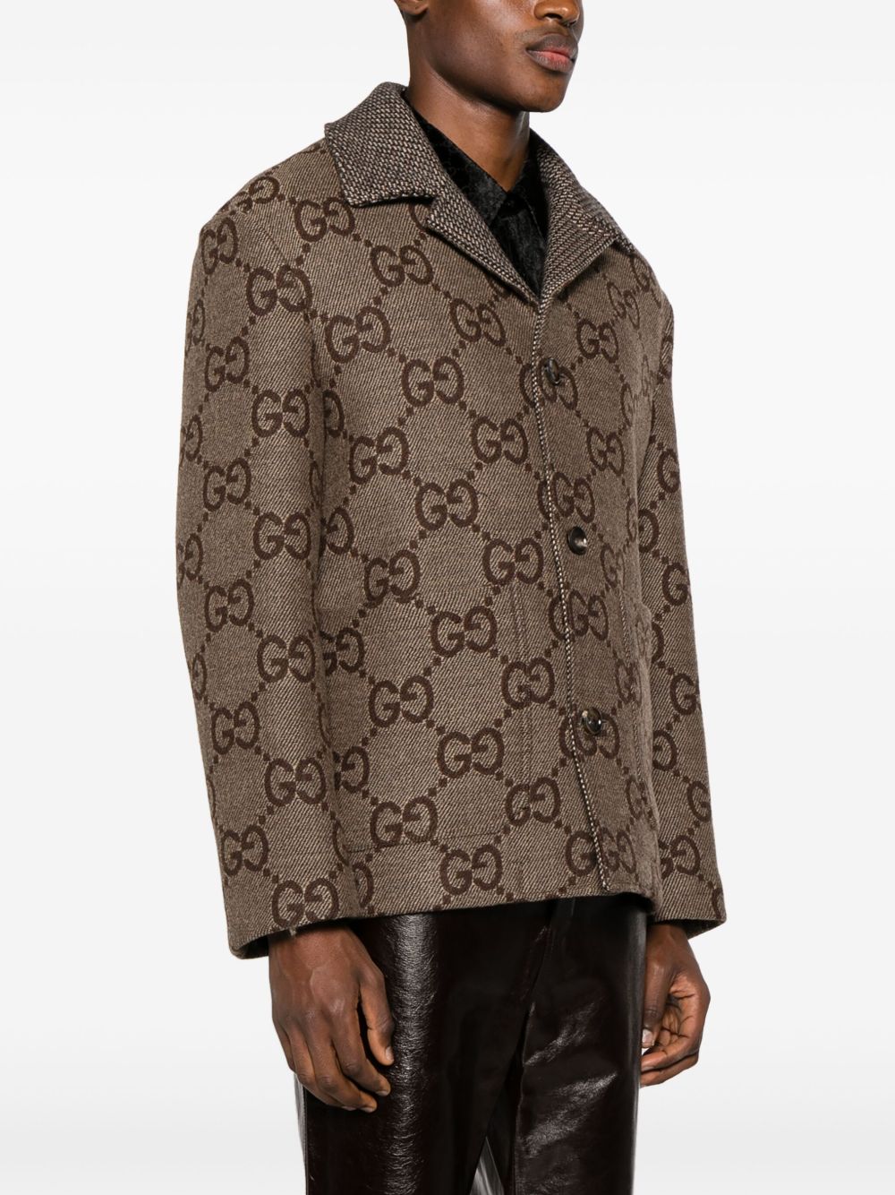 Gucci GG ジャケット | ブラウン | FARFETCH JP