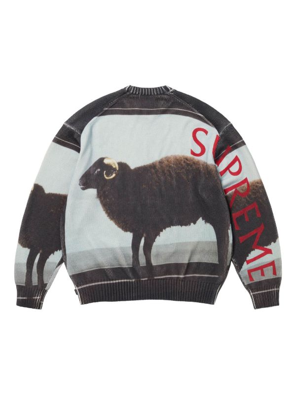 Supreme x Damien Hirst インターシャニット セーター | ブラック