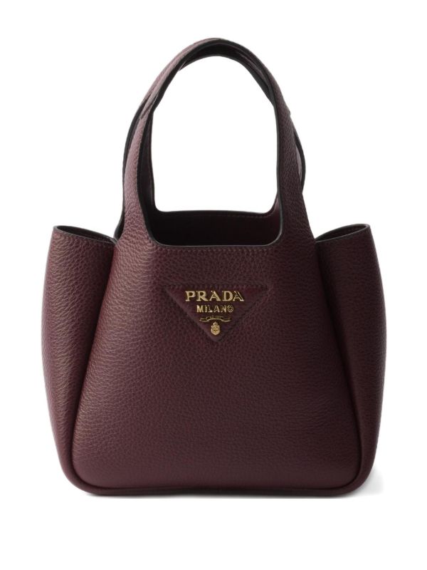 Prada レザーミニバッグ | レッド | FARFETCH JP