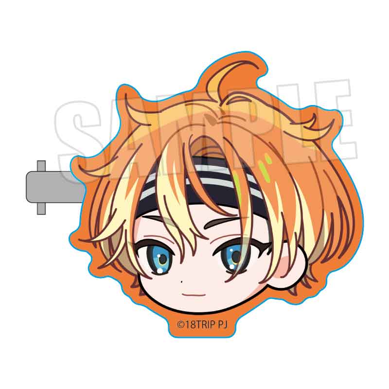 エイトリ グッドラック 缶バッジ 五十竹あく太 18trip エイトリ 缶