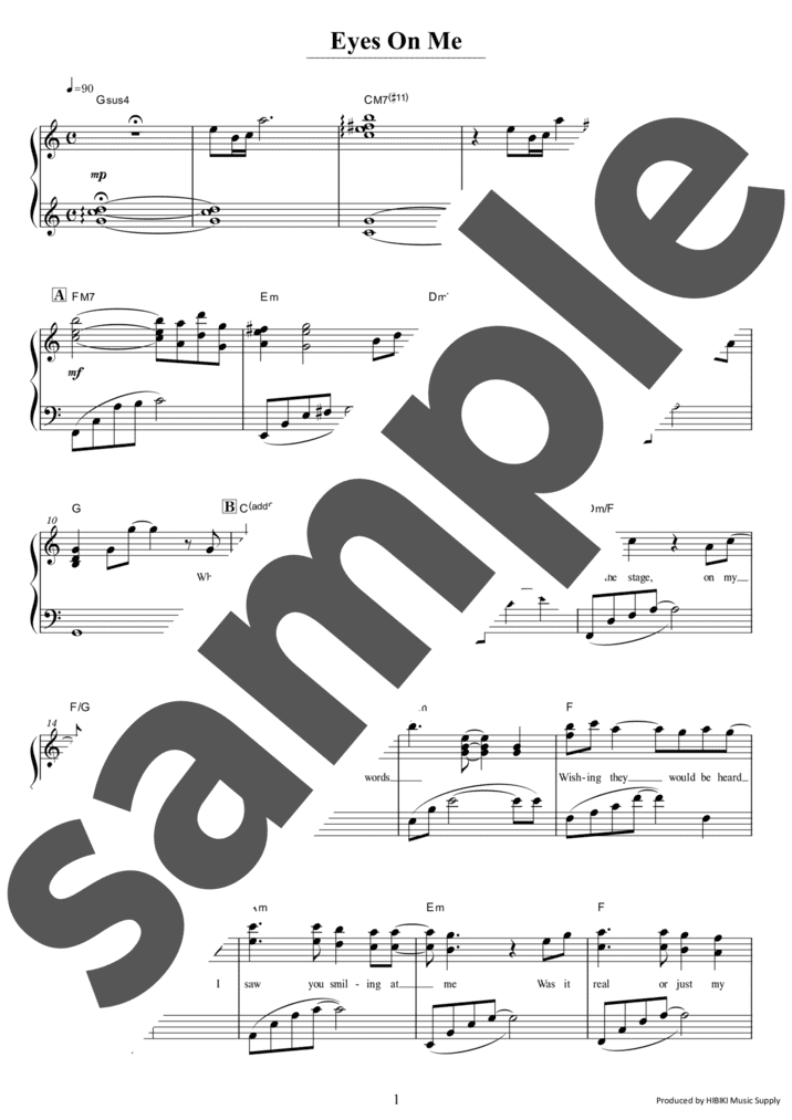 ピアノ楽譜】ファイナルファンタジー メインテーマ / 植松伸夫