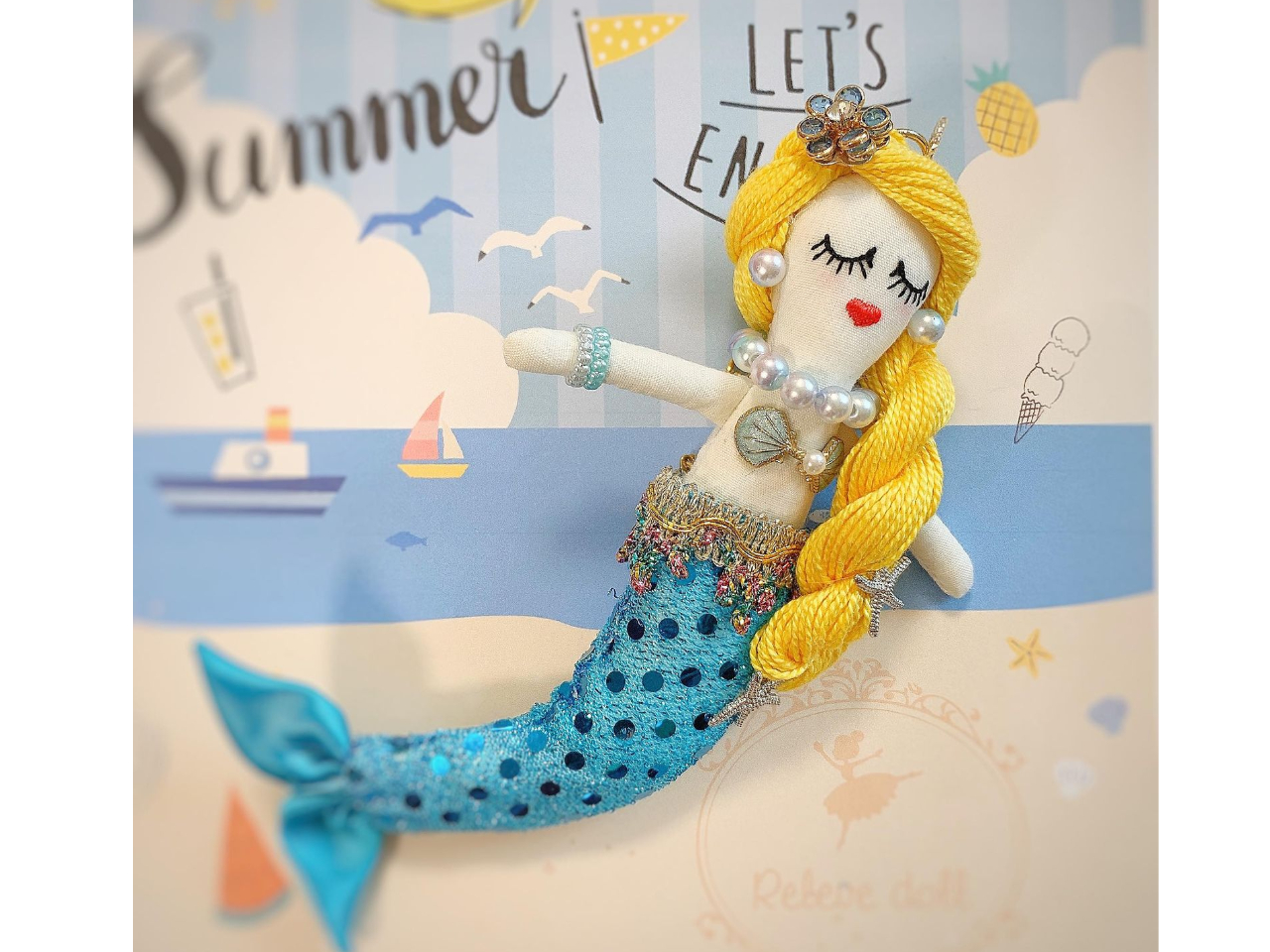 バックチャーム用チェーン付きルルベちゃん作り♪】 洋服や