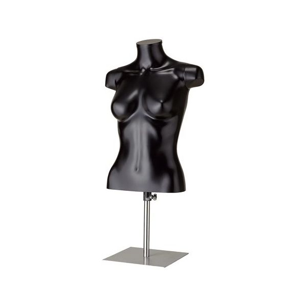 アズワン PP製 卓上婦人トルソー 9号 黒 67-6609-35 1個（直送品