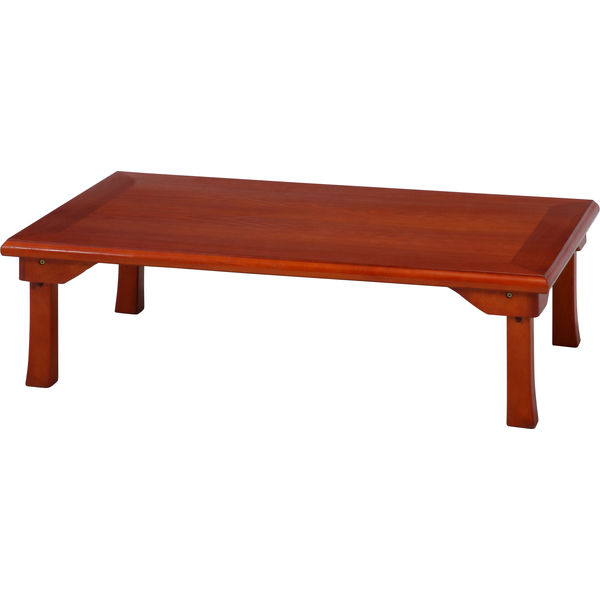 不二貿易 軽量継脚折り畳み座卓 120cm FL12075 木製ローテーブル 不二