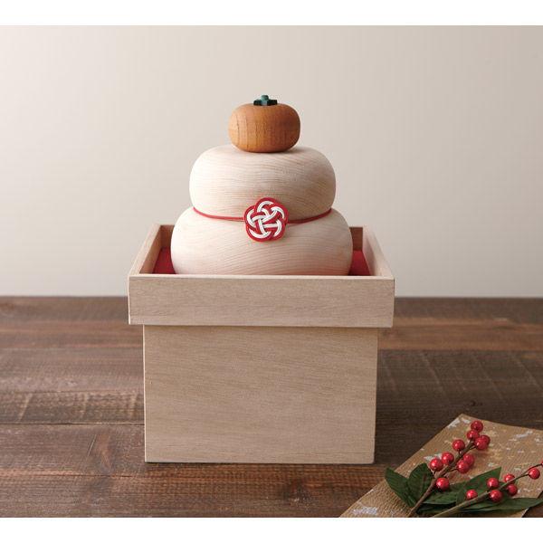 伊予結納センター 日本製 木曽檜 鏡餅セット S159-01 1個（直送品