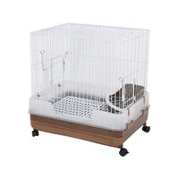 マルカン うさぎのカンタンおそうじケージ H60B ブラウン うさぎ