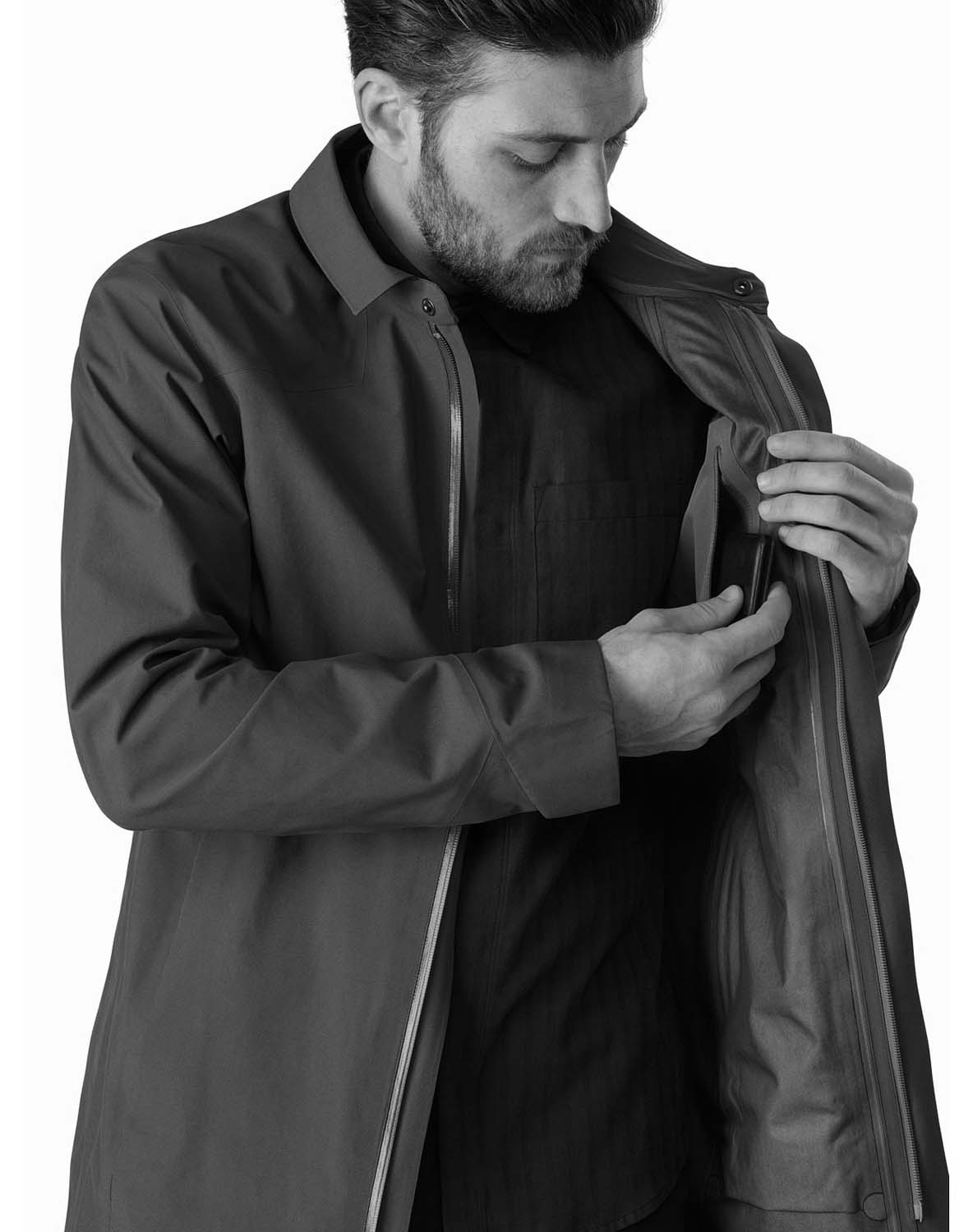 Arc'teryx Keppel Trench Coat Black Ii | Barrabes