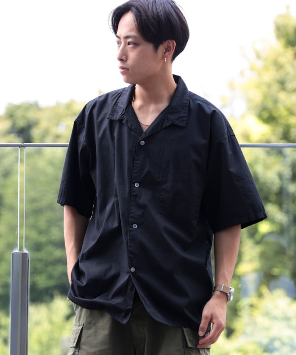 BEAMS（ビームス）ベーシック オープンカラー シャツ（シャツ