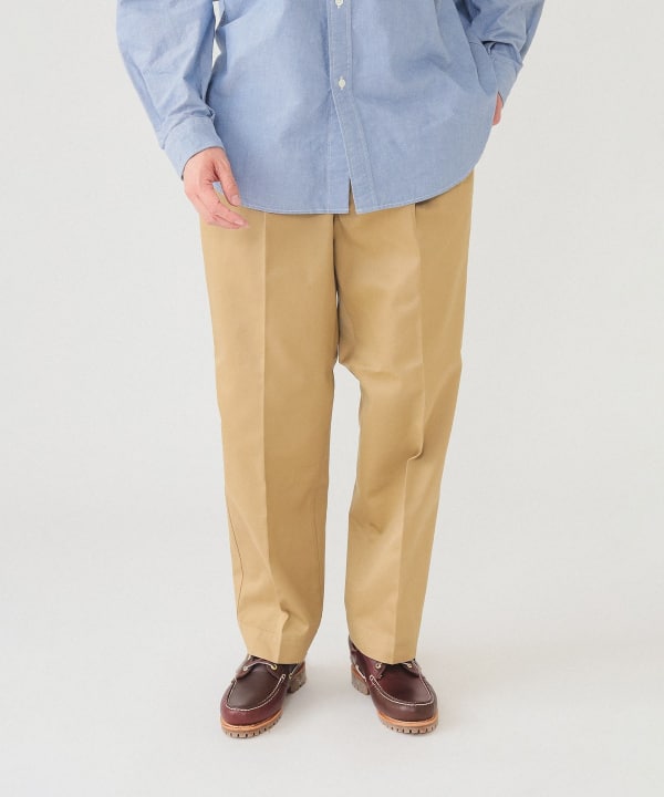 BEAMS 1 Pleated Work Trousers (pants BEAMS casual pants) for sale