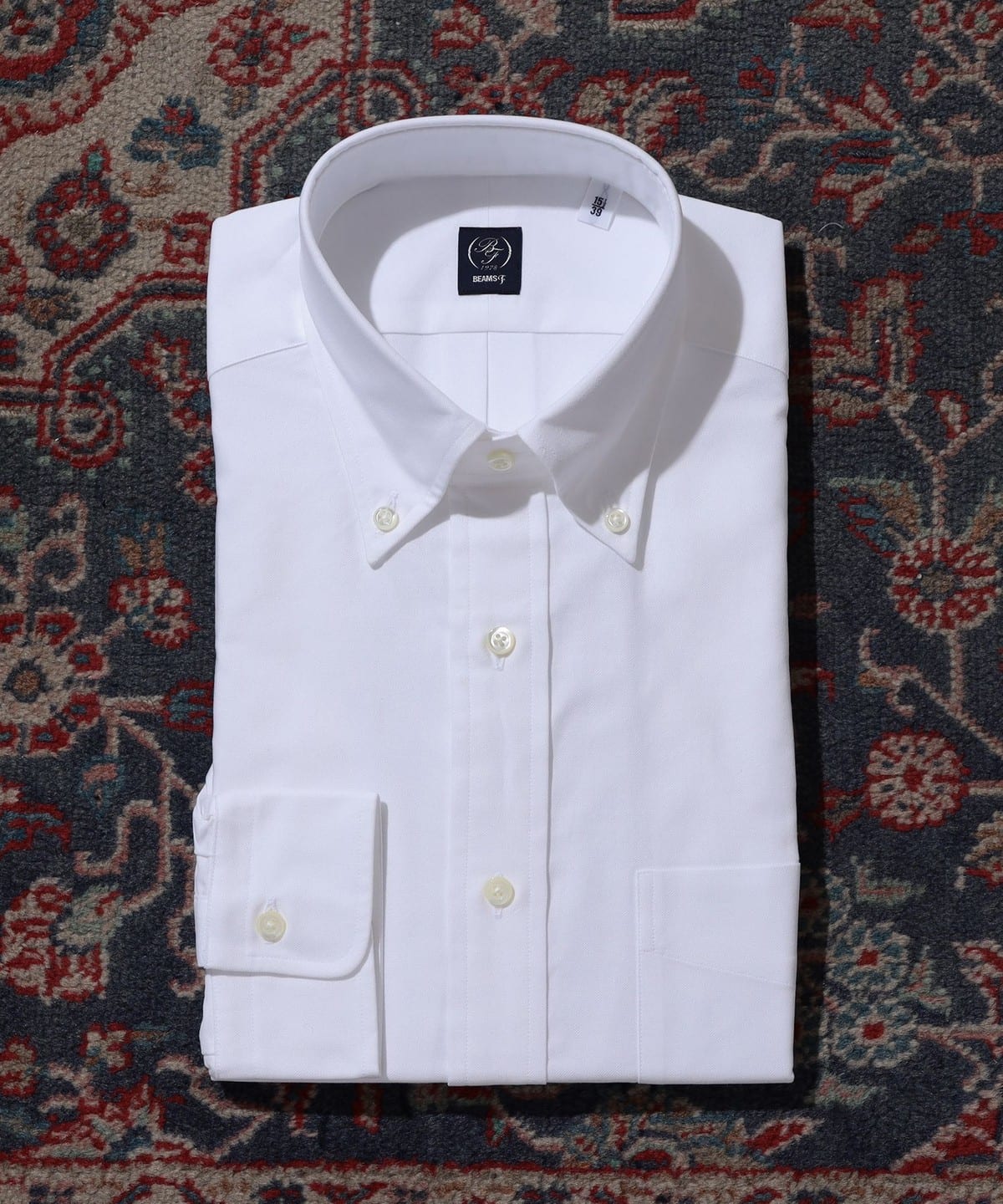 BEAMS F（ビームスF）3プライ オックスフォード ボタンダウンシャツ