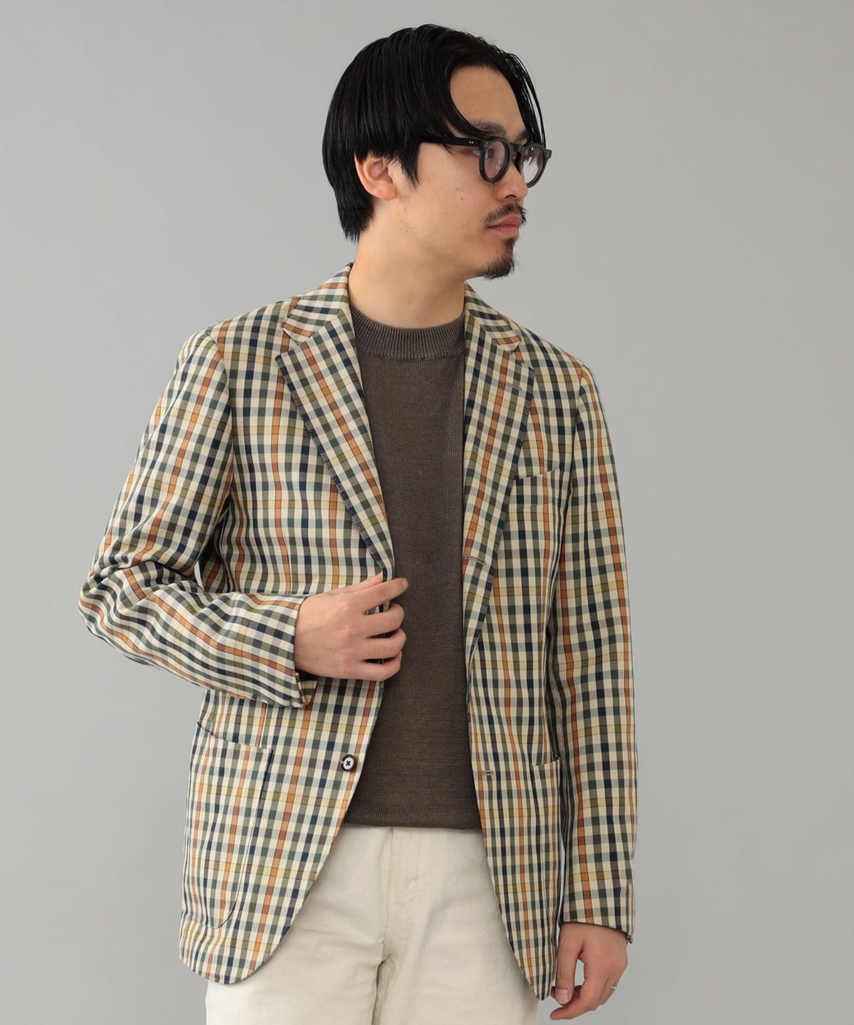 BEAMS F（ビームスF）EASY LUIGI ZANIERI チェック ジャケット