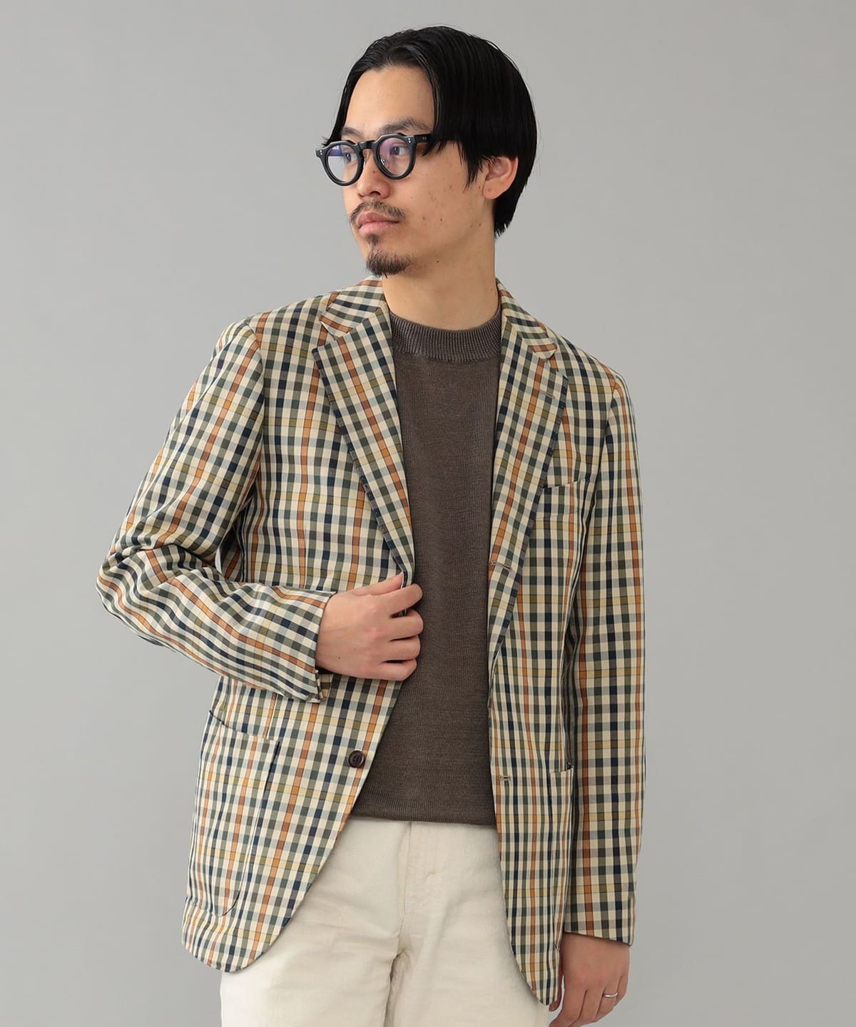 BEAMS F（ビームスF）EASY LUIGI ZANIERI チェック ジャケット