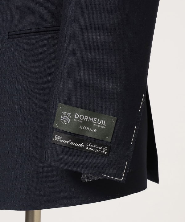 BEAMS F（ビームスF）HANDMADE DORMEUIL ウールモヘヤ ネイビー