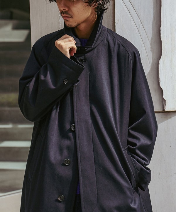 BEAMS F（ビームスF）CONCETTO / ウールコットン バルカラーコート