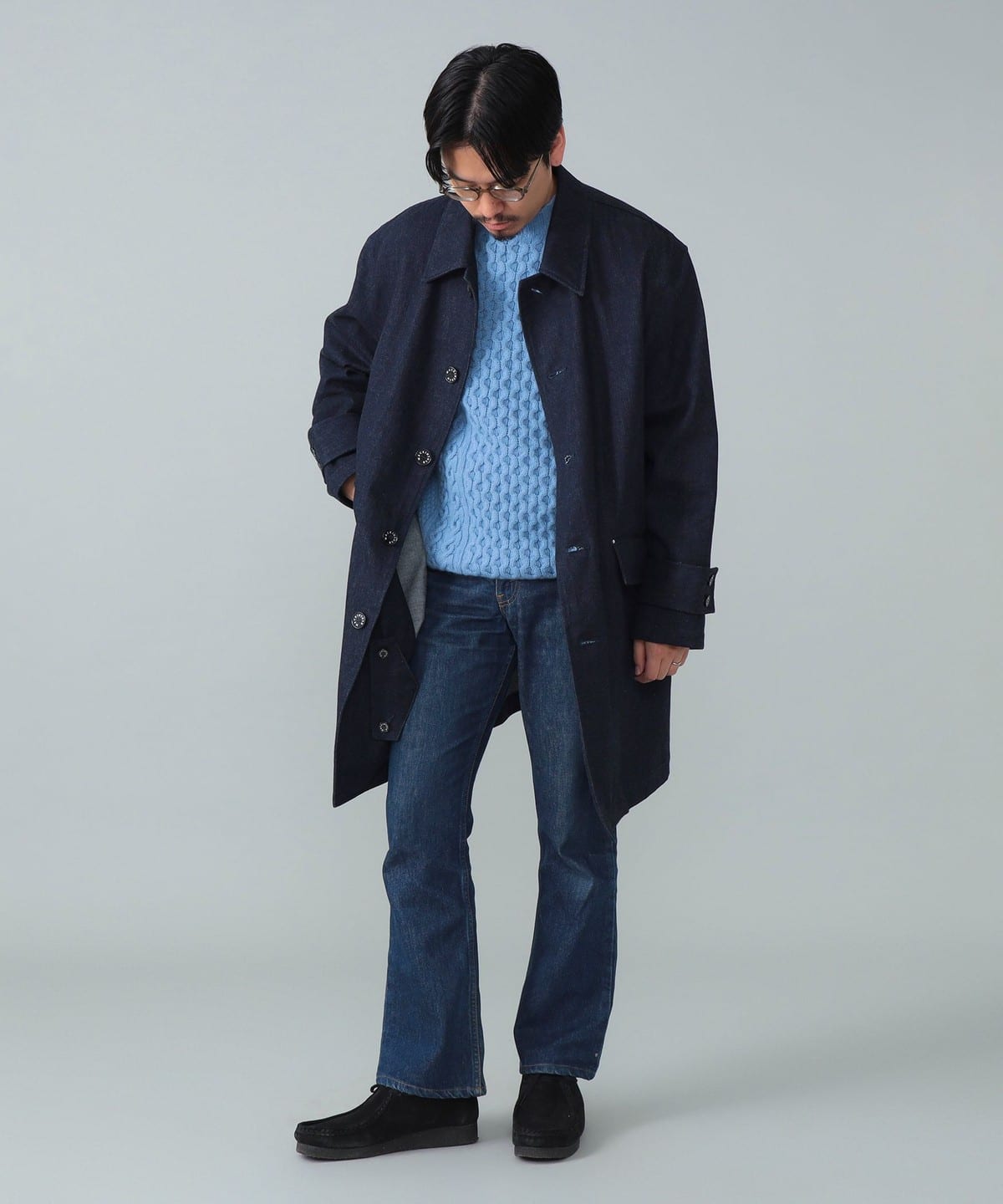 BEAMS F（ビームスF）【別注】MACKINTOSH / HUMBIE デニム コート