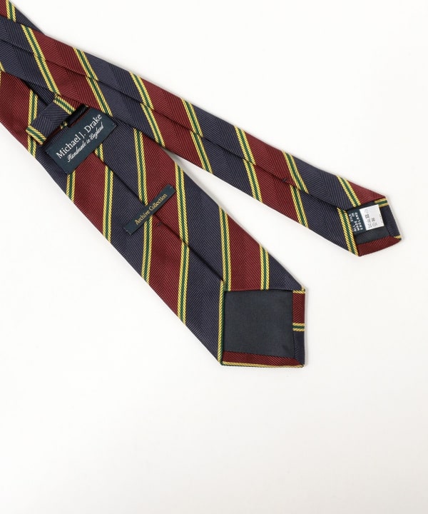 BEAMS F（ビームスF）Drake's / シルク ストライプ ネクタイ（スーツ