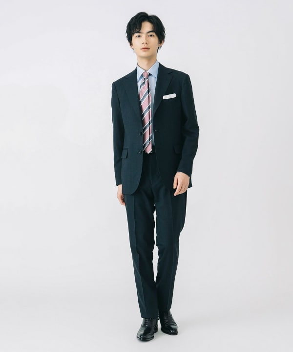 BEAMS HEART（ビームス ハート）強撚 グレンプレイド 3ボタン スーツ