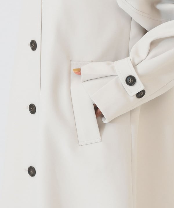 Ray BEAMS（レイ ビームス）ダブルクロス ステンカラー コート（コート