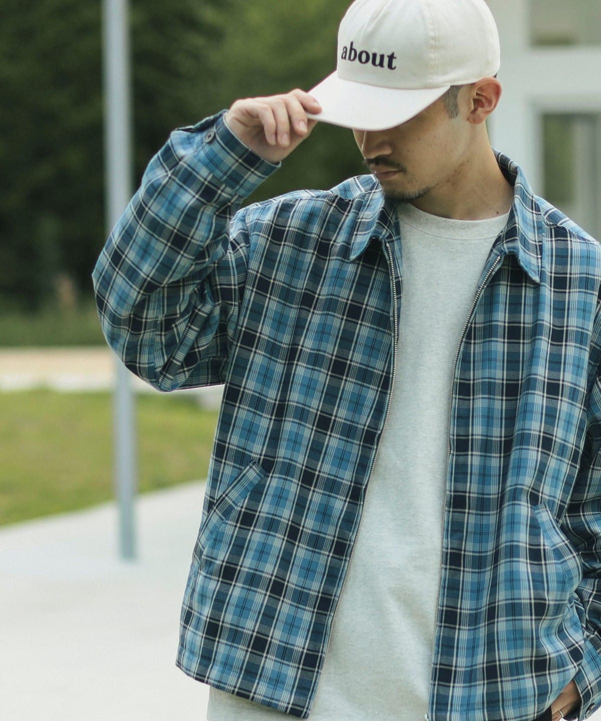 B:MING by BEAMS（ビーミング by ビームス）チェック ジップアップ